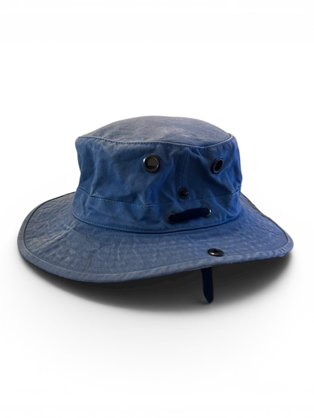 Tilley T3 Wanderer Denim Blue Hat with Chin Strap 4 Sizes to Choose From - Picture 4 of 7
